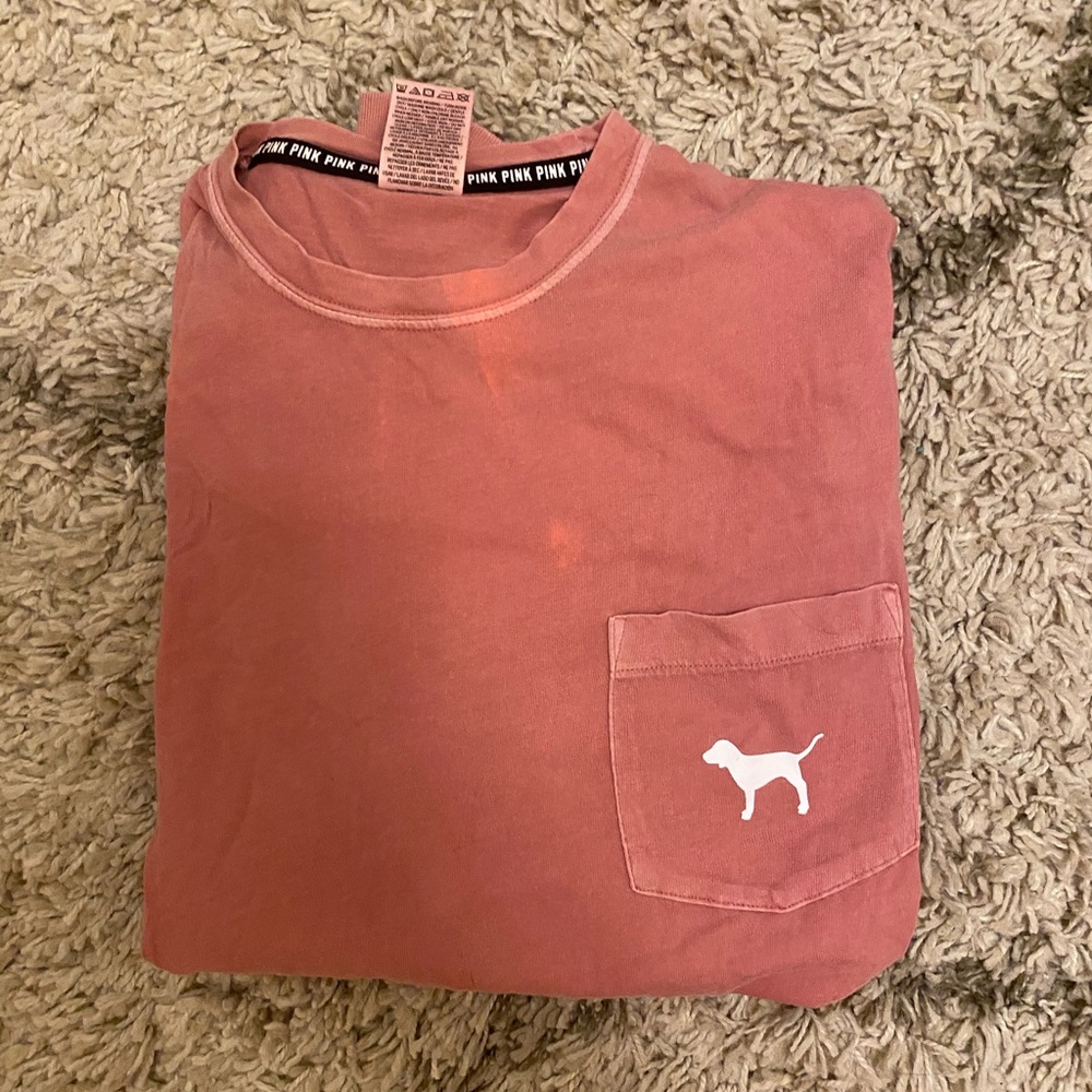 Comfort colors Pink long sleeve tee